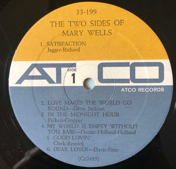 Mary Wells : The Two Sides Of Mary Wells (LP, Mono)