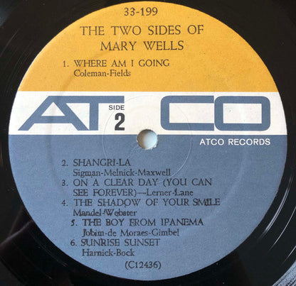 Mary Wells : The Two Sides Of Mary Wells (LP, Mono)