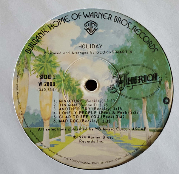 America (2) : Holiday (LP, Album, RE, Win)
