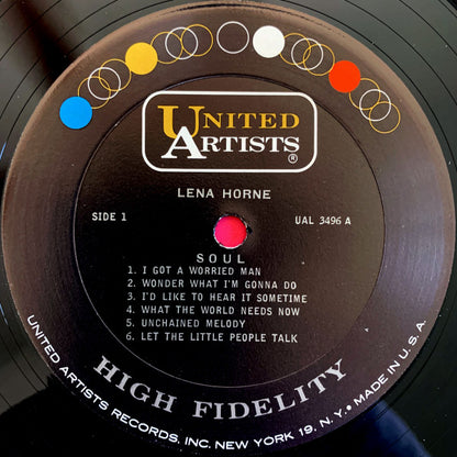Lena Horne : Soul (LP, Album, Mono, Pit)