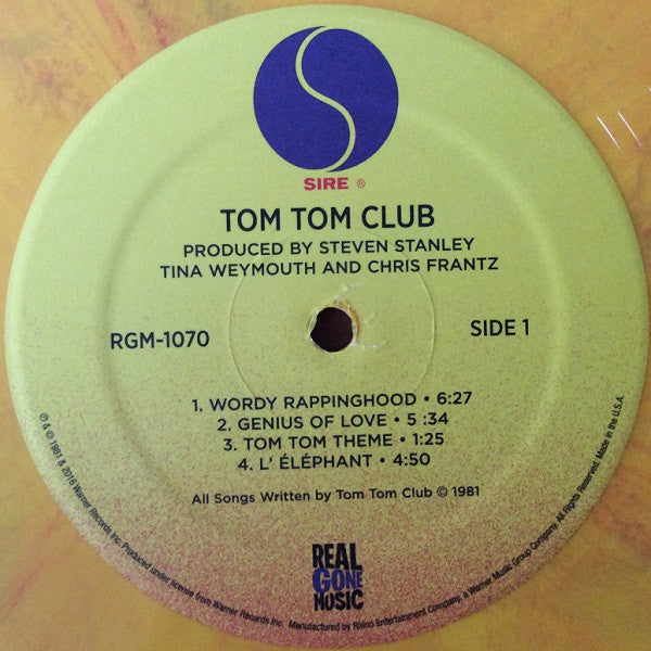 Tom Tom Club : Tom Tom Club (LP, Album, Ltd, RE, Yel)