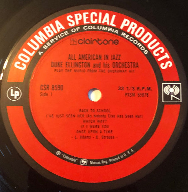 Duke Ellington And His Orchestra : All American In Jazz (LP, Album, RE, Ter)