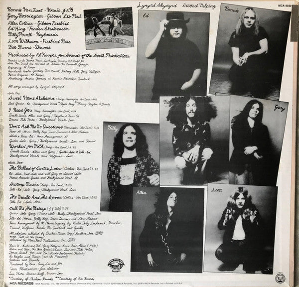 Lynyrd Skynyrd : Second Helping (LP, Album, Pin)
