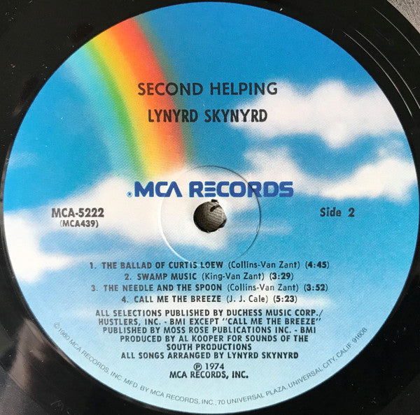 Lynyrd Skynyrd : Second Helping (LP, Album, Pin)