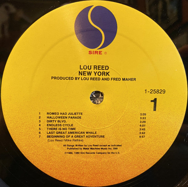 Lou Reed : New York (LP, Album, All)