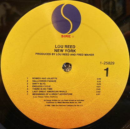 Lou Reed : New York (LP, Album, All)