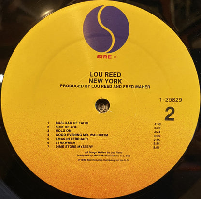 Lou Reed : New York (LP, Album, All)