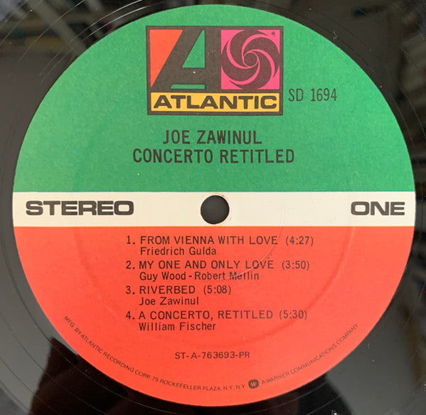 Joe Zawinul : Concerto Retitled (LP, Comp)