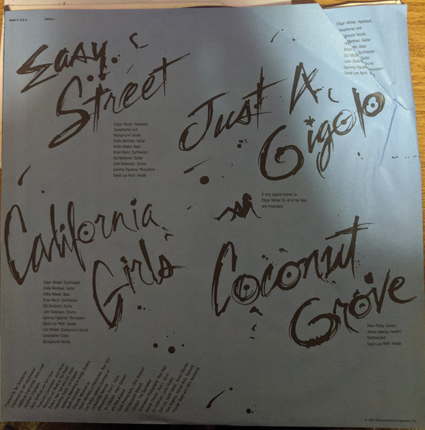 David Lee Roth : Crazy From The Heat (12", EP, Club)