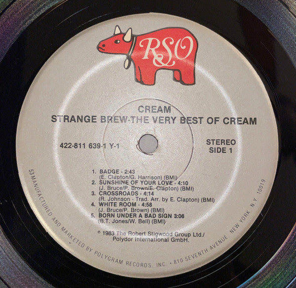 Cream (2) : Strange Brew - The Very Best Of Cream (LP, Comp, RM, 53 )