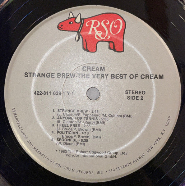 Cream (2) : Strange Brew - The Very Best Of Cream (LP, Comp, RM, 53 )