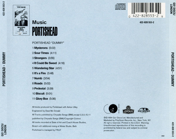 Portishead : Dummy (CD, Album, RP, Son)