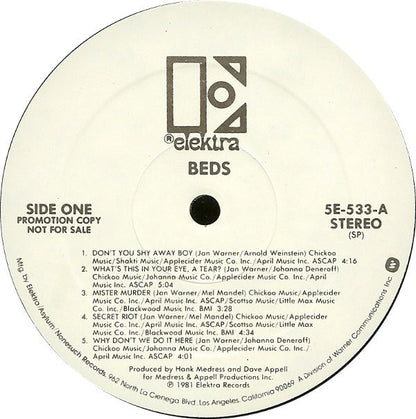 Beds : Beds (LP, Album, Promo)