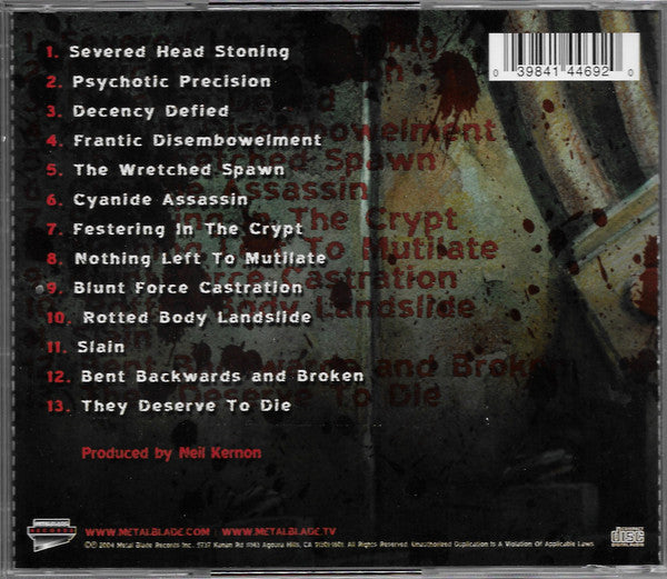 Cannibal Corpse : The Wretched Spawn (CD, Album, RP)