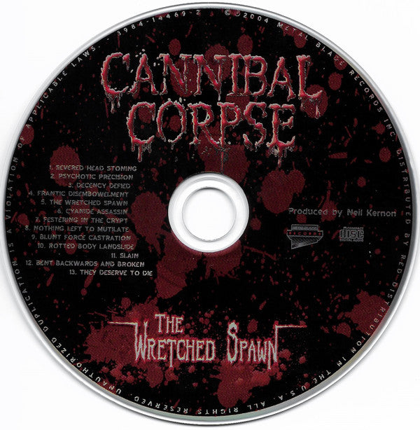 Cannibal Corpse : The Wretched Spawn (CD, Album, RP)