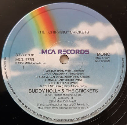 Buddy Holly And The Crickets (2) : The "Chirping" Crickets (LP, Album, RE)