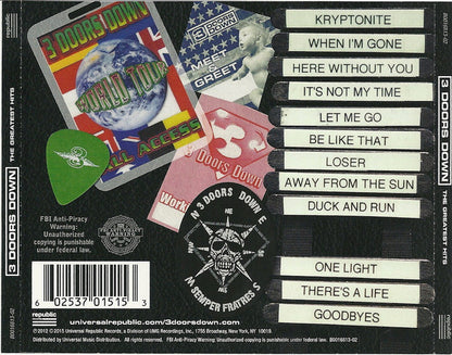 3 Doors Down : The Greatest Hits (CD, Comp, RE)