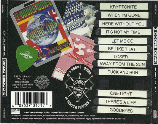 3 Doors Down : The Greatest Hits (CD, Comp, RE)
