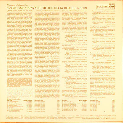 Robert Johnson : King Of The Delta Blues Singers (LP, Album, Comp, Mono, RE, RM, Car)