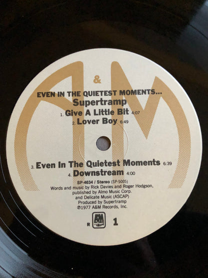 Supertramp : Even In The Quietest Moments... (LP, Album, RE, Ind)