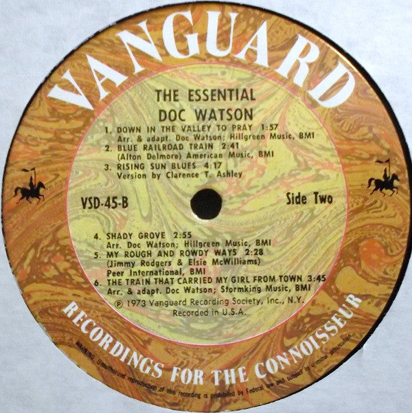 Doc Watson : The Essential Doc Watson (2xLP, Comp, RE)