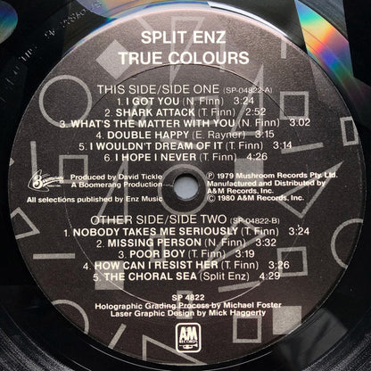 Split Enz : True Colours (LP, Album, Etch, Blu)