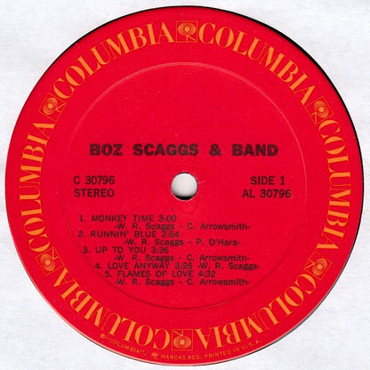 Boz Scaggs & Band : Boz Scaggs & Band (LP, Album, Ter)