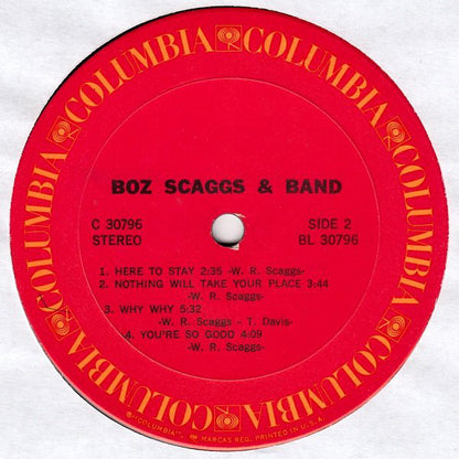 Boz Scaggs & Band : Boz Scaggs & Band (LP, Album, Ter)