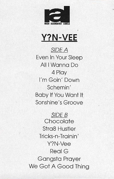 Y?N-Vee* : Y?N-Vee (Cass, Album, Promo)