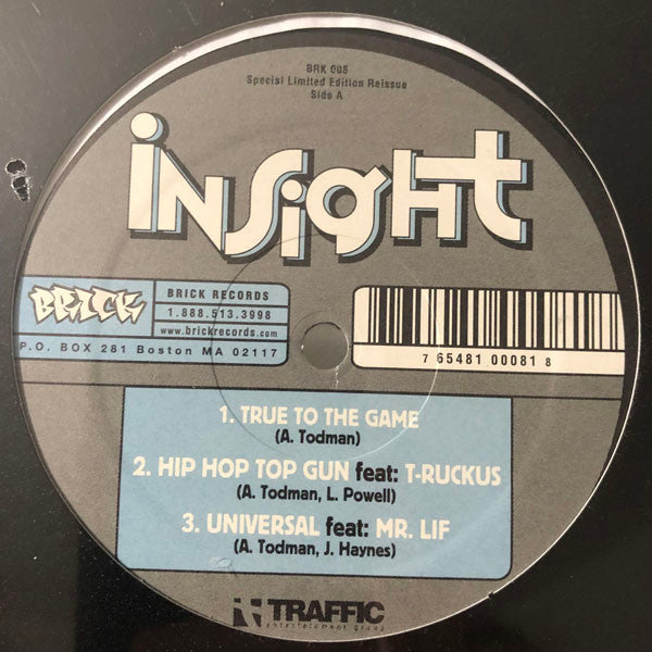 Insight (2) : True To The Game / Hip Hop Top Gun / Universal (12", Ltd, RE)