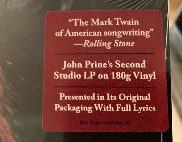 John Prine : Diamonds In The Rough (LP, Album, RE, 180)