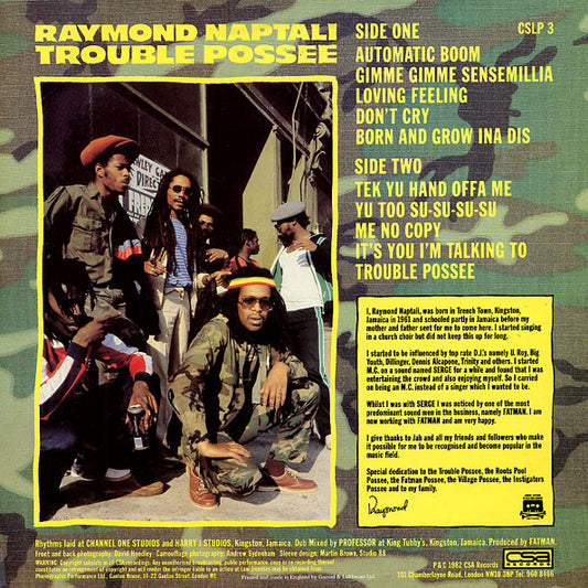Raymond Naptali : Trouble Possee (LP, Album, Yel)