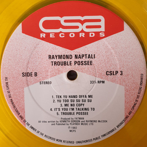 Raymond Naptali : Trouble Possee (LP, Album, Yel)