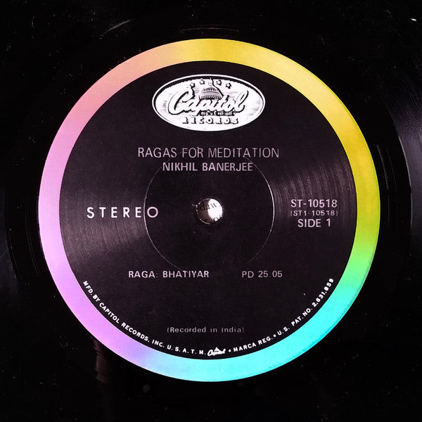 Nikhil Banerjee : Ragas For Meditation (LP)