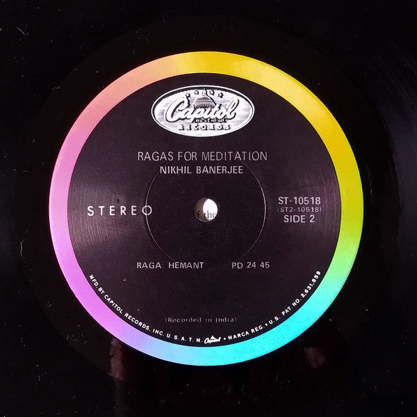 Nikhil Banerjee : Ragas For Meditation (LP)