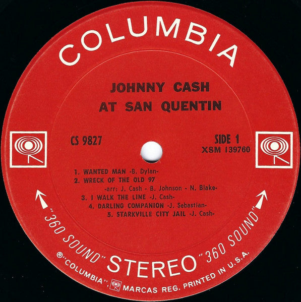 Johnny Cash : Johnny Cash At San Quentin (LP, Album)