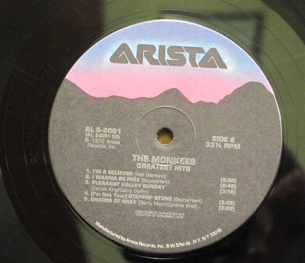 The Monkees : Greatest Hits (LP, Comp, RE, Ind)