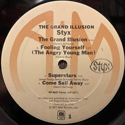 Styx : The Grand Illusion (LP, Album, Club, Ter)