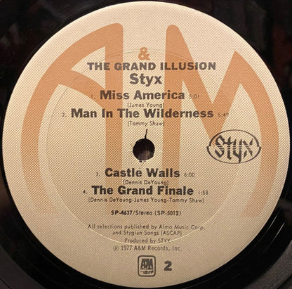 Styx : The Grand Illusion (LP, Album, Club, Ter)
