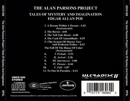 The Alan Parsons Project : Tales Of Mystery And Imagination - Edgar Allan Poe (CD, Album, RE, RM)
