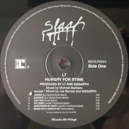 L7 : Hungry For Stink (LP, Album, RE, 180)
