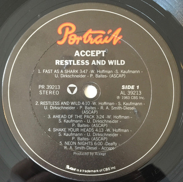 Accept : Restless & Wild (LP, Album)