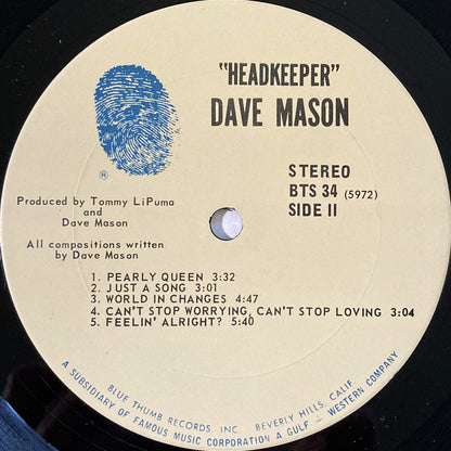 Dave Mason : Headkeeper (LP, Album, San)