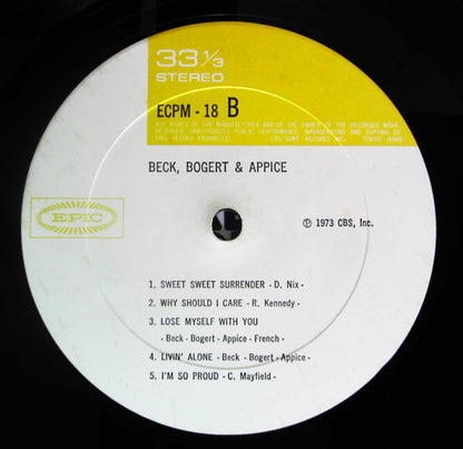 Beck, Bogert & Appice : Beck, Bogert & Appice (LP)