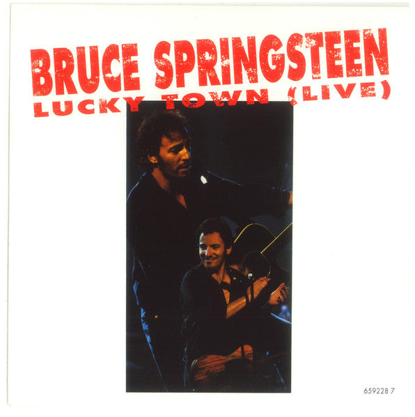Bruce Springsteen : Lucky Town (Live) (7", Single, Sma)