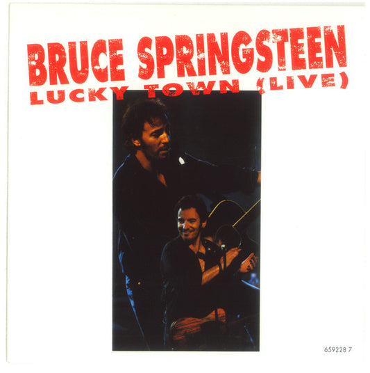 Bruce Springsteen : Lucky Town (Live) (7", Single, Sma)