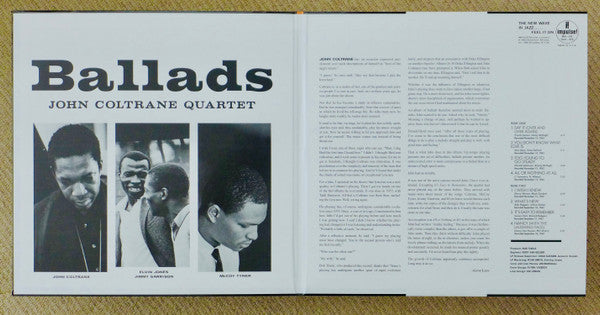 John Coltrane Quartet* : Ballads (LP, Album, RE, RM, 180)
