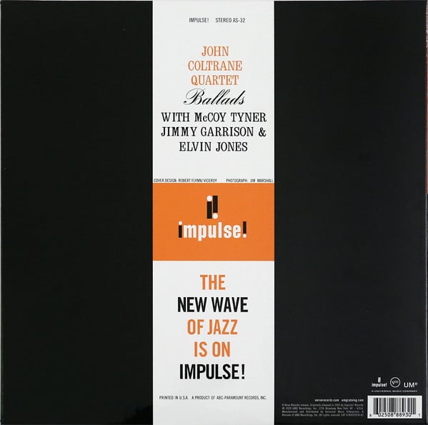John Coltrane Quartet* : Ballads (LP, Album, RE, RM, 180)