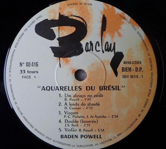 Baden Powell : Aquarelles Du Brésil (LP)
