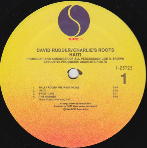 David Rudder & Charlies Roots : Haiti (LP, Album)